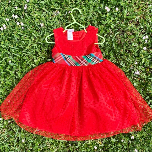 COPY - NWT gorgeous red dress with green plaid - Picture 6 of 12